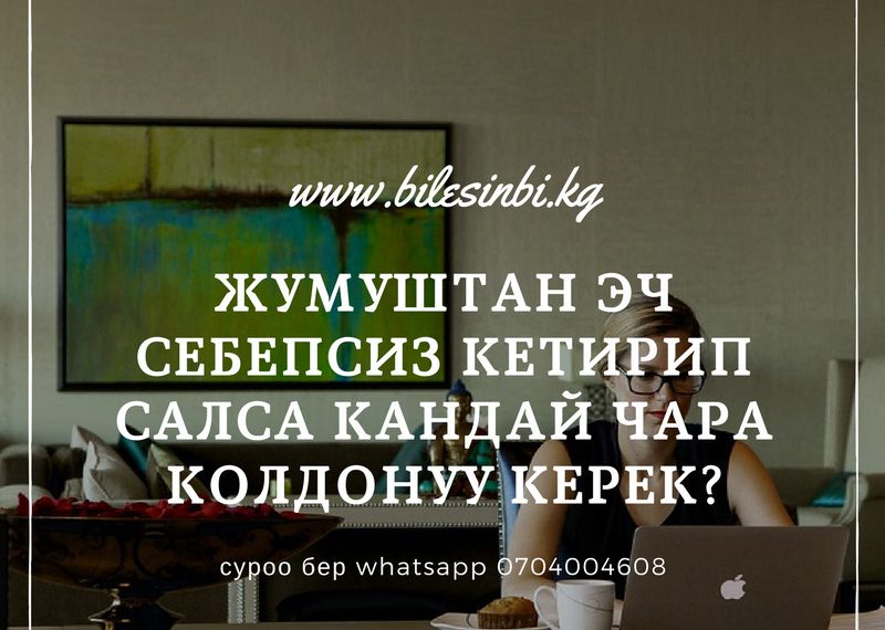 Себеби жок иштен кетирсе эмне кылсам болот?