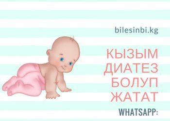 Кызым диатез болуп жатат