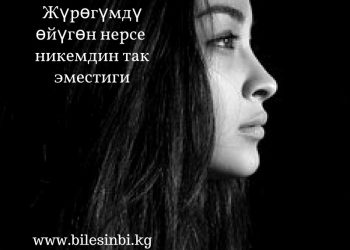 Жүрөгүмдү өйүгөнү никемдин так эместиги