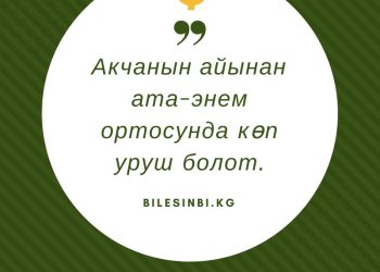 Ата-энем акча үчүн көп урушат