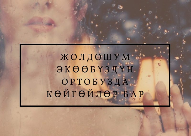 Жолдошум экөөбүздүн ортобузда көйгөлөр бар