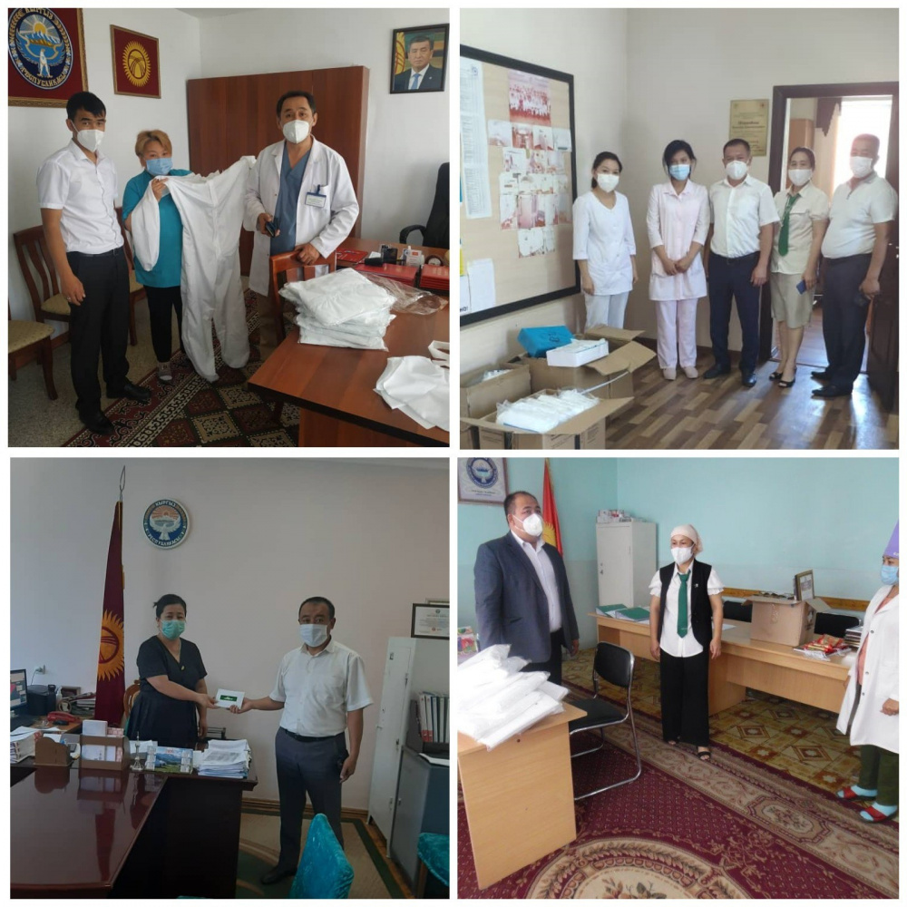 ОАО "Айыл Банк" оказывает поддержку медикам по всему Кыргызстану в борьбе против COVID-19