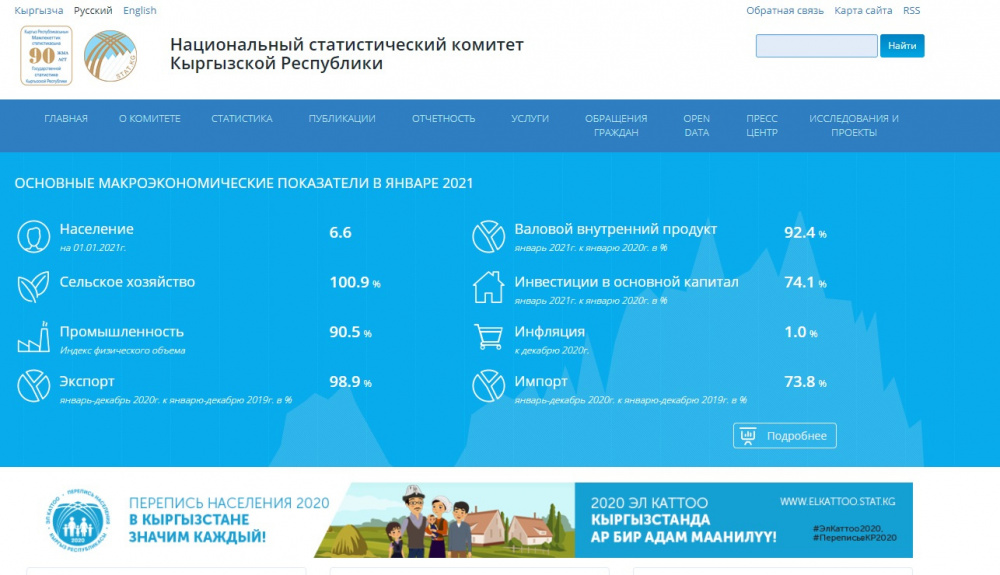 Может ли обычный гражданин понять статистику по Кыргызстану? Анализ сайта Нацстаткома