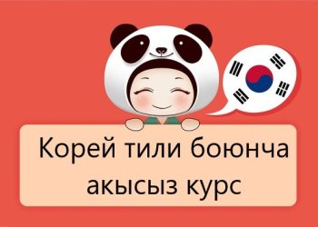 Корей тили боюнча акысыз курс
