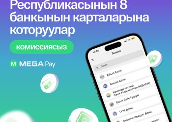 MegaPay‘де Кыргызстандын 8 банкынын карталарына ылдам акча которуу жеткиликтүү